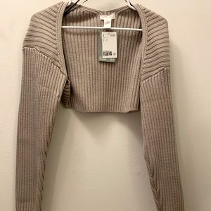 H&M cropped cardigan sweater